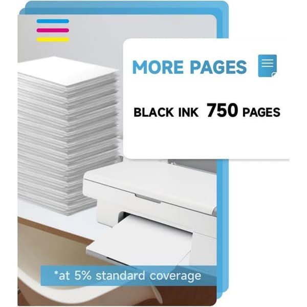 303 XL Blækpatron Sort, 303 Sort Blækpatron Erstatning til HP 303 Sort, 303XL Printerpatron