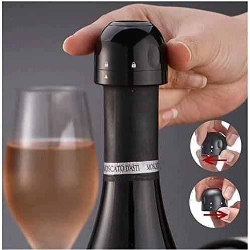 4-pack champagnepropp, återanvändbar mousserande vinpropp, silikonförseglad vinflaskpropp, tillbehör A195