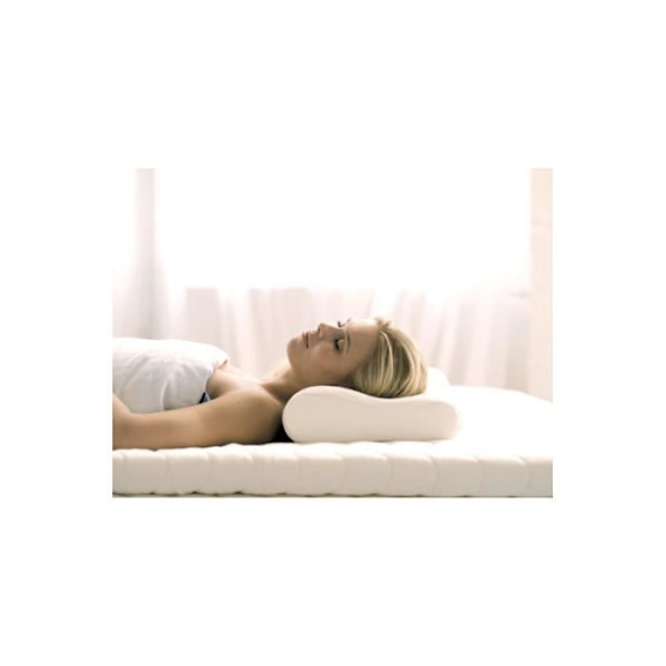Ergonomisk kudde av memory foam - Vit - Syntet - Sovrum - 47 x 29 cm Vit