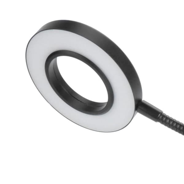 Skrivebordslampe - CHD - Justerbart model - 3 lysindstillinger - USB genopladelig - Moderne design Svart