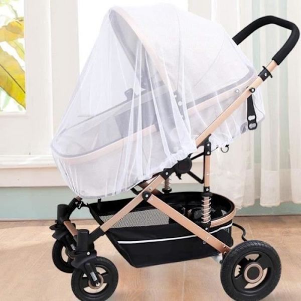 SENGEMOSKITTNET PARAPLY Møskitnet til babyseng, moskitnet til babyseng, holdbart og vaskbart netstof i hvid.