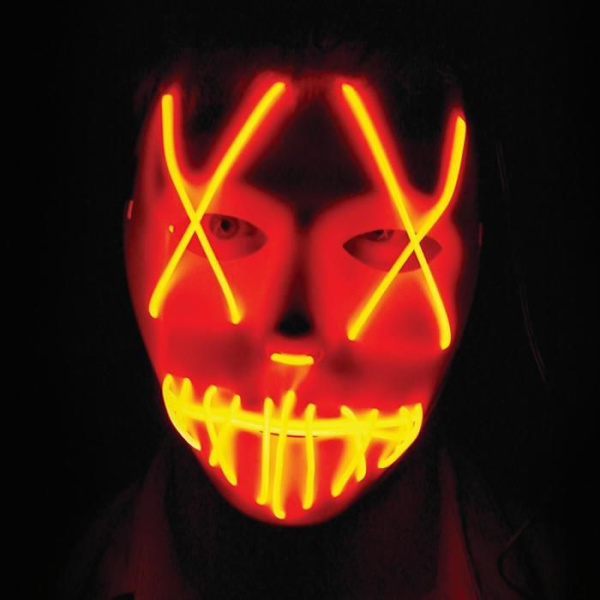 Psyko Ljusröd Mask