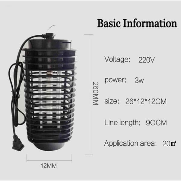 UV LED Mosquito Killer Lamp Insect Killer Lamp Fly Killer Electric Killer 110V-220V för sovrum, restaurang