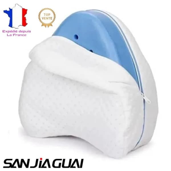 Benkudde Memory Foam Knäkudde för ergonomisk sömn lindrar smärta