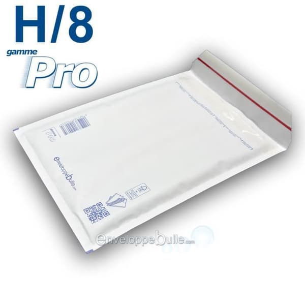 Bubbelkuvert - ENVELOPPEBULLE - 50-pack - Format H/8 - 260x360 mm - Vit Vit
