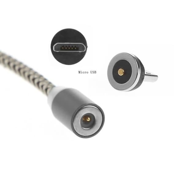2A Magnetisk Type C & Micro USB Oplader Adapter Til Android bv840 som visat