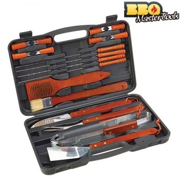 Grillredskaber - BBQ Master Tools - Model C1505 - 18 dele - Farve Sort