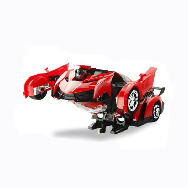 Sportbil och 2-i-1 transformatorrobot - Orange - RC fjärrstyrd