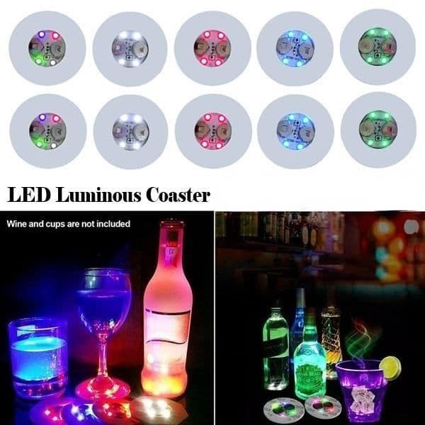 LED lysstav - YWEI - Lysende coasters - 3 tilstande