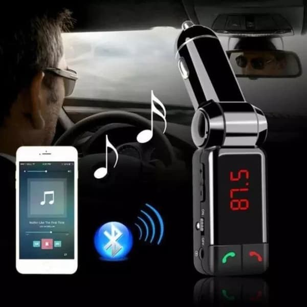 FM-lähetin - Bluetooth 2.1+EDR - MP3/USB/SD - Kantama 10 m - USB-virransyöttö