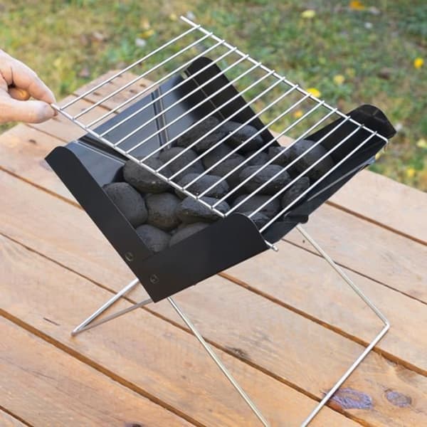 SHOP-STORY - MINIGRILL : Sammenfoldelig og bærbar kulgrill