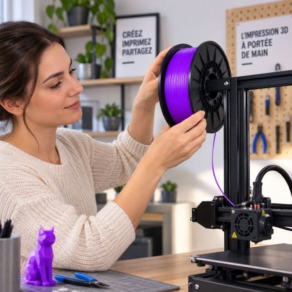 Filament PLA - OQONOS - 1 kg - Violet - 1,75 mm - 190-230 °C