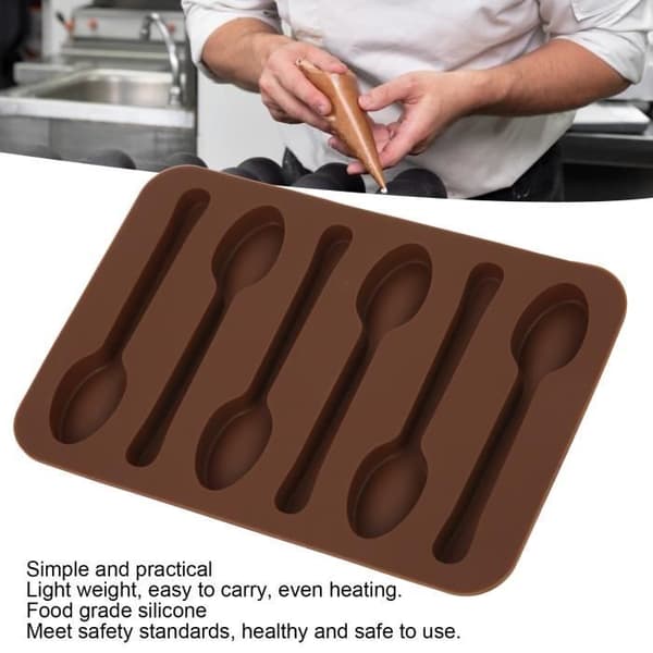Kageform - Drfeify - Chokolade - Fødevarekvalitet Silikone - Non-stick - 14x10 cm