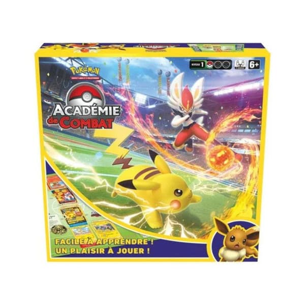 Coffret JCC - ASMODÉE - Pokémon Kampakademi 2. Udgave - 3 dæk 60 kort - Spilleplade til 2 spillere - Inkluderede tilbehør Multifarvet