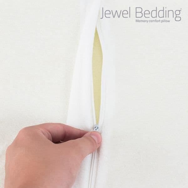 Viscoelastisk Cervikal Pude Jewel Bedding Vit