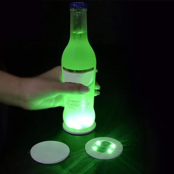 LED-underlag - 322 - 3 tilstande - 4 lys - Batteridrevet grön
