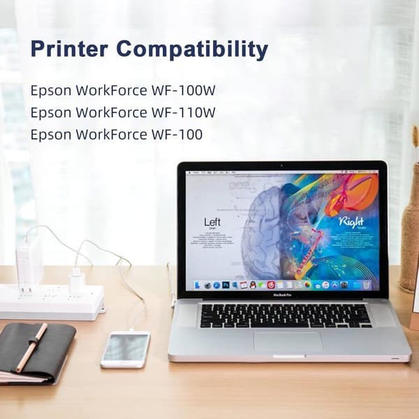 Bläckpatroner - WOOPSO - Epson 266 & 267 - Pack om 6 - Hög kvalitet - Smart chip