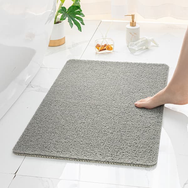Badrum halkfri rektangulär matta, dusch vattentät matta, 40x60 cm Light gray 40cmx60cm