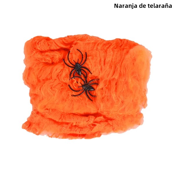Konstnät för Halloween-dekorationer, elastiska spindelnät för barer, hemsökta husscenrekvisita Style B 40 grams