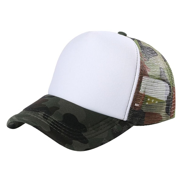 Andningsbar basebollkeps, casual mesh, solskydd, justerbar meshkeps, lastbilschaufför, sommar B No,