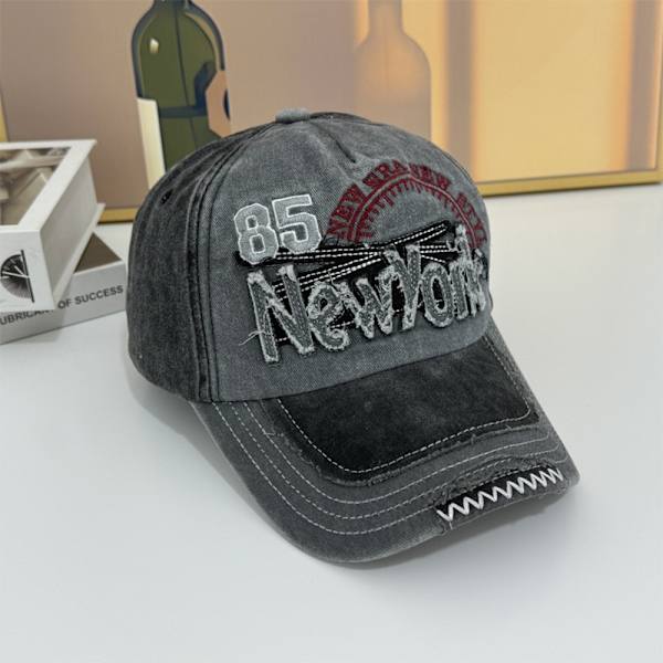 Justerbar baseballkeps, UV-beständig retro fiskehatt, solparaply, broderade bokstäver, vår och sommar 3 No,