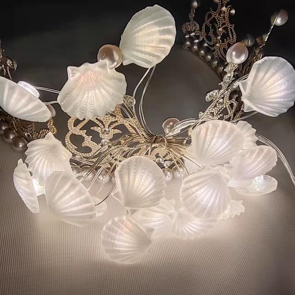 2M sjöstjärna ljusslinga, 20LED, havs tema fest, sjöjungfru ljusslinga, födelsedagsfest dekoration, flicka babyshower souvenir 2M 20LED Style C No,