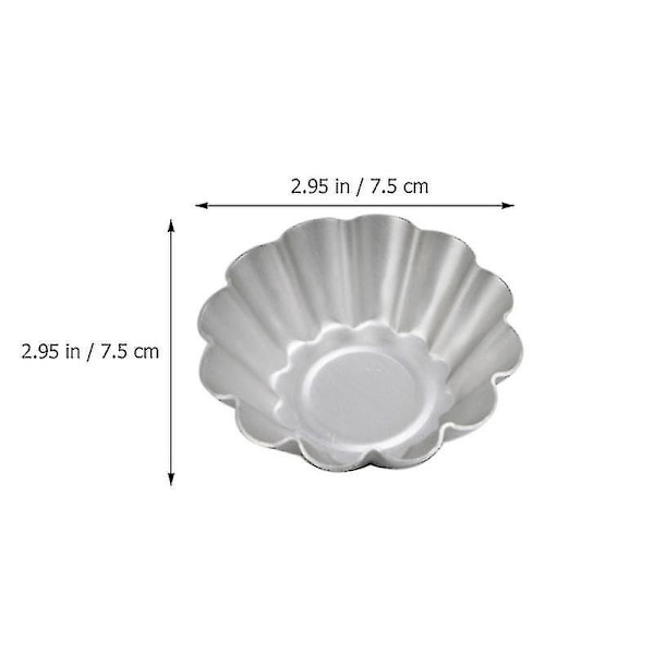 Äggtartsform UDS-form i aluminiumlegering, non-stick blomkaksbakform No, No,