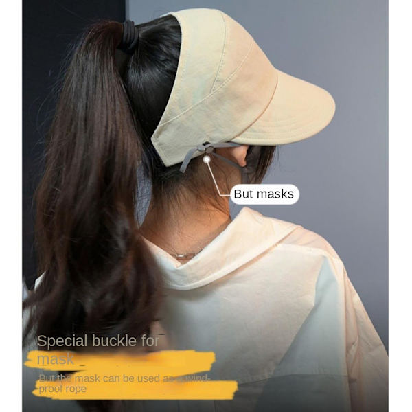 Justerbar basebollkeps med solskärm, fiskekeps, andningsbar, UV-skydd, ankkeps, utomhus Khaki No,