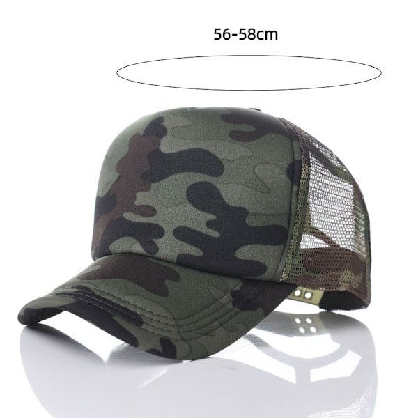 Andningsbar basebollkeps, casual mesh, solskydd, justerbar meshkeps, lastbilschaufför, sommar B No,