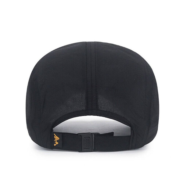 Enfärgad basebollkeps, snabbtorkande vandringskeps, hopfällbar, andningsbar, justerbar, solskydd, sommar dark grey No,