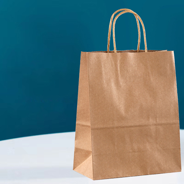 Barnens enfärgade presentpåse i kraftpapper, handväska, hantverk, 10 stycken network No,