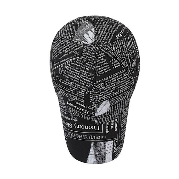 Graverade basebollkepsar för män och kvinnor, andningsbara solskyddskepsar, justerbara, hip-hop-stil, neutrala black No,