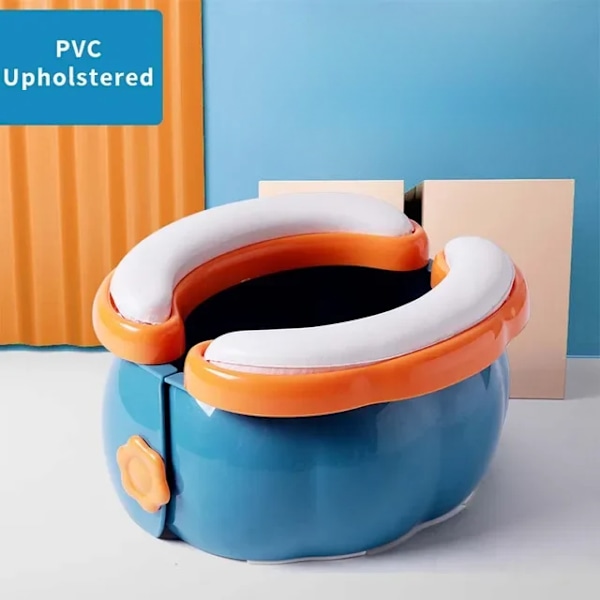 Den bärbara babyresestoaletten är hopfällbar och lätt att rengöra. Blue PVC capacity expansion No,