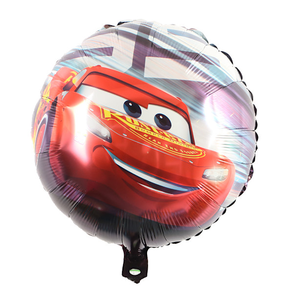 Animation Car Series Aluminium Ballong 6st Blixten McQueen Barnkalas Dekoration Barnleksak Present 2022118M03-4 No,