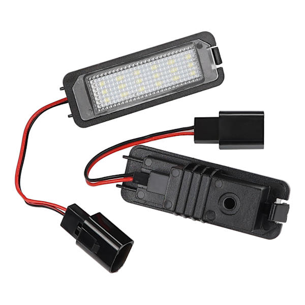Volkswagen Passat CC LED-nummerplåtslampa med hög ljusstyrka, Volkswagen Golf 5 6 vattentät nummerplåtslampa, vattentäta biltillbehör white No,