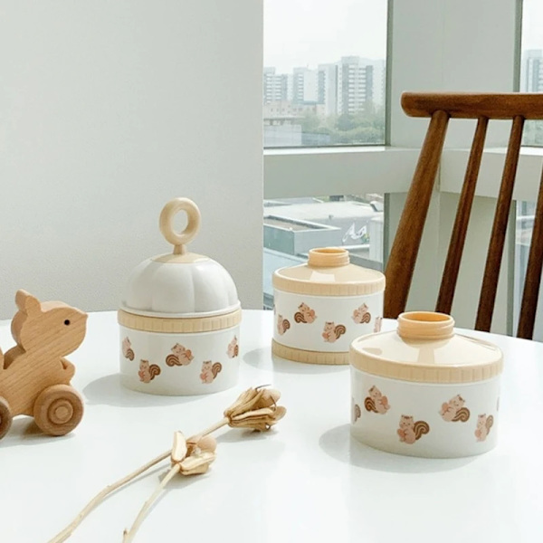 Spädbarnsformulask, spädbarnsmatningsformuldispenser, bärbar förvaringsbehållare, blandning Little Bear No,