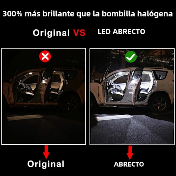 LED-belysning för bilens interiör, Canbus, Seat Leon MK2, MK3, MK1, 1, 2, 3, 1M, 1P, 5F, 1999-2018, karta, kupé, bagageutrymme, interiörbelysningssats Leon (06-12) 9P 8000K Ice Blue