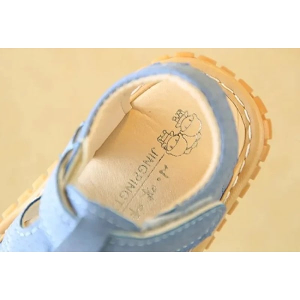 Baby halkfria sandaler, nyfödda gummisulor skor, sommarsandaler, nyhet blue 16 (insole 12 cm)