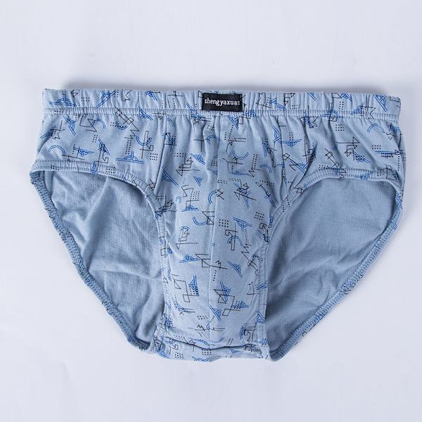 100 % ren bomull herr underkläder, högkvalitativa tryckta stora lösa herr ungdomsshorts 5Psanjiao No,