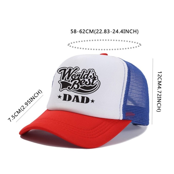 Världsjusterbar basebollkeps, andningsbar mesh basebollkeps, retrobroderi, solhatt, bästa pop, hiphop, mode network No,