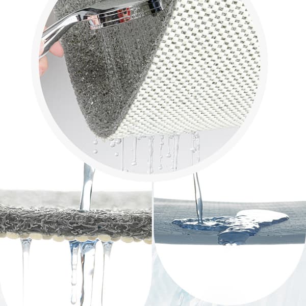 Badrum halkfri rektangulär matta, dusch vattentät matta, 40x60 cm Light gray 40cmx60cm