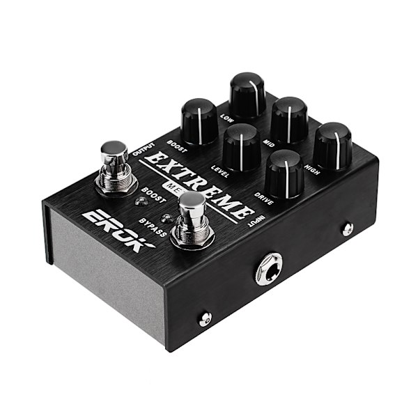 EROK Extreme Metal Twist Effektpedal, Hög Gain Super Drive Elgitarr Effektpedal, Enhetspulsnivåkontrollkomponent Extreme No,