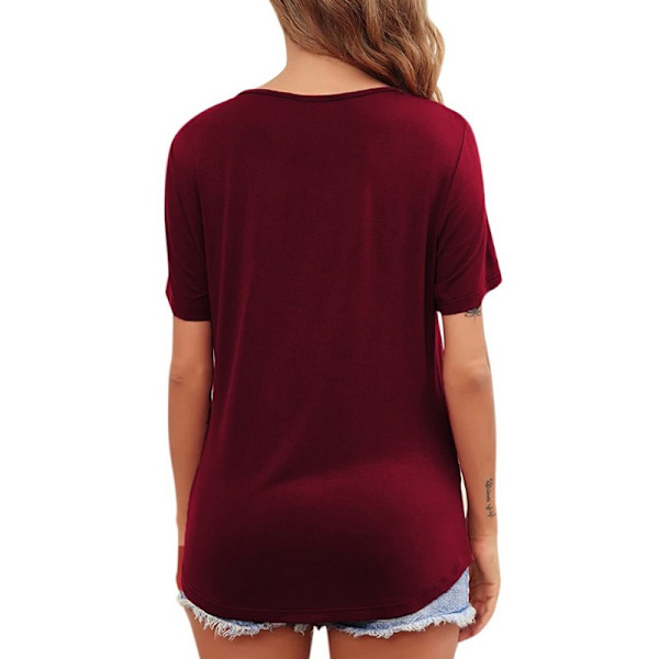 Kortärmad sommar T-shirt, enfärgad, rund hals Grey-2 yes