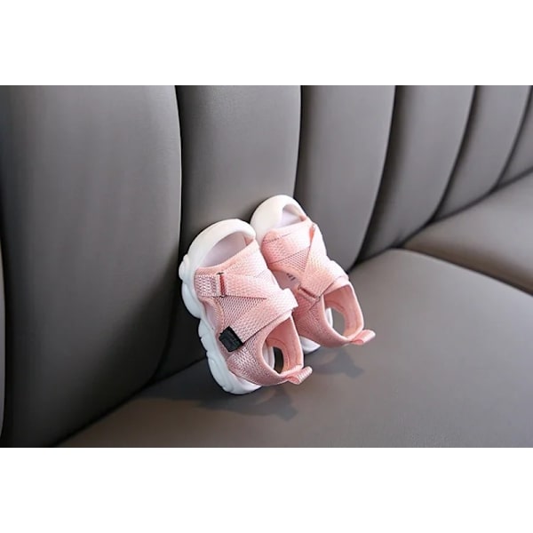 Flicksandaler för flickor, baby röda tygsneakers, sommar SYJ035 Pink CN18 insole 14 cm