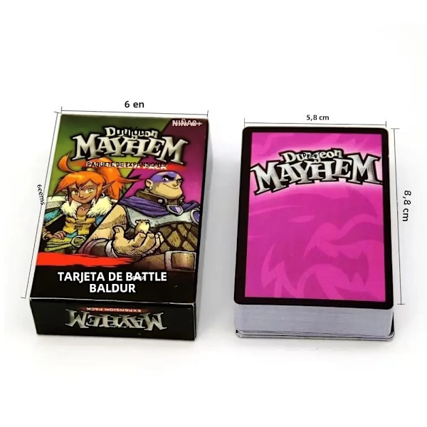 Baldur's Gate Dungeon Mehem brädspel, Monster Crazy Card, engelsk version, barns leksaker, presenter 2 No,