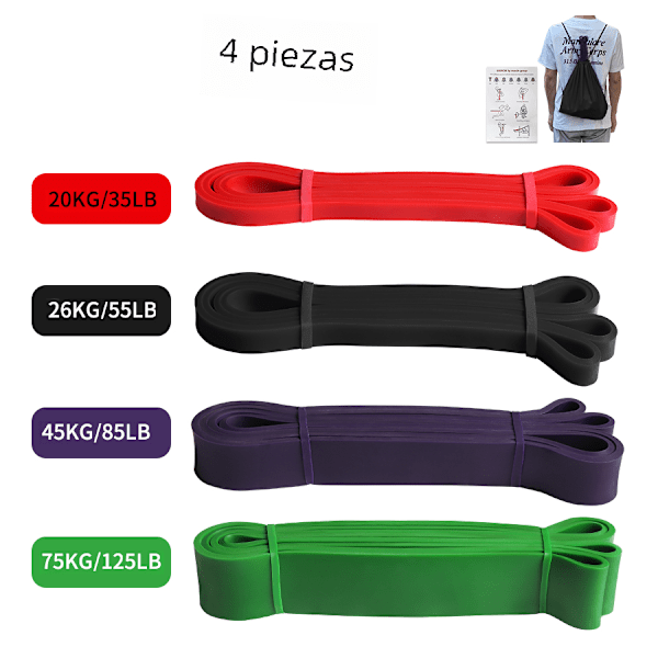 Sportlatex-uthållighetsband, elastiska band med hög styrka för träning, pilates, fitnessutrustning H13H19ZiLV BD No,