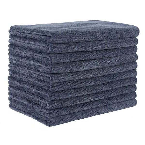 Superabsorberande, mjuka och snabbtorkande mikrofiberbadlakan och stora badkläder, mångsidiga för resor, sport, spa och blå Grey Blue 100x200 centimeters
