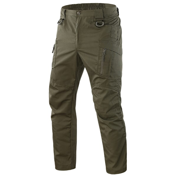 Urban byxor för män, icke-standard träningskläder, slitstarka, vattentäta, multi-ficka, snabbtorkande Army Green 1 EU: M