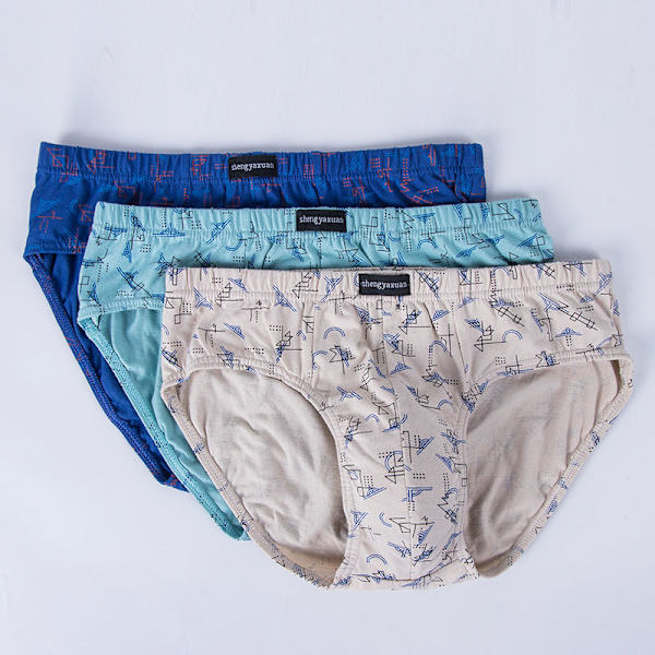 100 % ren bomull herr underkläder, högkvalitativa tryckta stora lösa herr ungdomsshorts 5Psanjiao No,