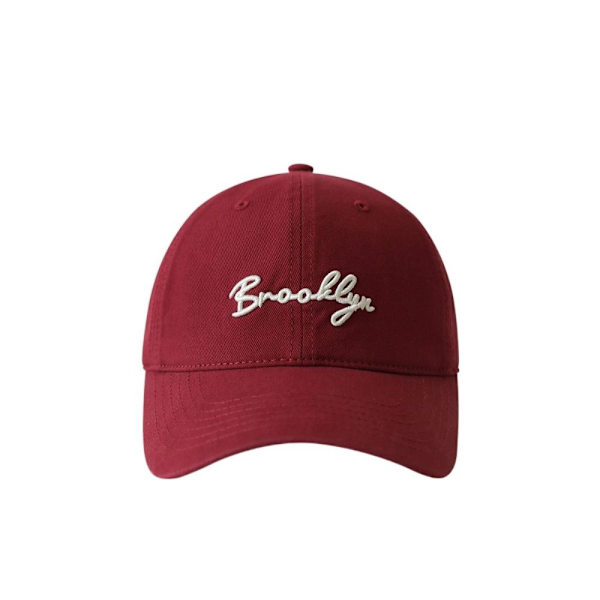 Justerbar basebollkeps för par, mjuk bomullskeps med solskydd, bokstavsbroderi, koreansk stil, hiphop, sommar Wine website No,